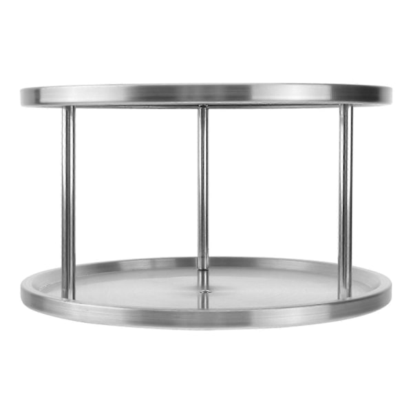 Sjømatfat i rustfritt stål, snacksfat, matfat for restaurant (sølv)