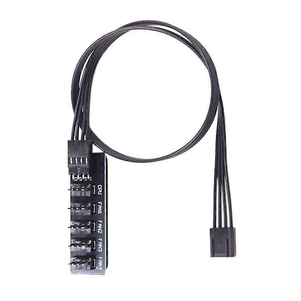 PWM Temperaturkontroll Fläkthubb Förlängningskabel Moderkort CPU 4-Pin Adapterkabel Datorchassi 4-Pin Strömkabelkontakt