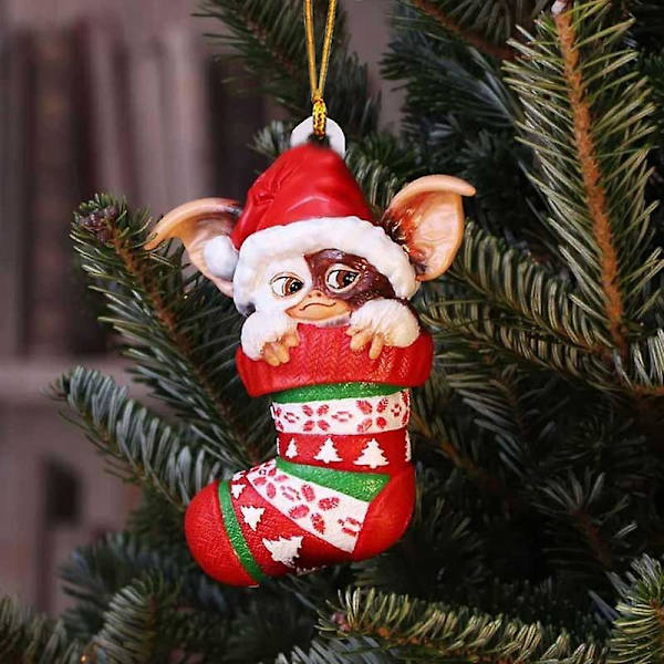 Gremlins Gizmo Julemandshat Hængende Julefigur Juletræspynt style 1