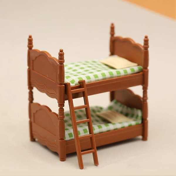 1 Sæt Miniature Soveseng Model Lege Legetøj Dukkehus Indretning