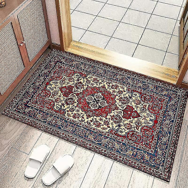 Halkfria Dörrmattor för Inomhusbruk Tvättbar Vattenabsorberande Smutsavvisande Dörrmatta Retro Persisk Matta, 40x60cm/50x80cm B 40 x 60 cm