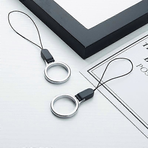 2 st Plast Fingerring Snodd Universal Sladd Tillbehör för Nycklar Telefon