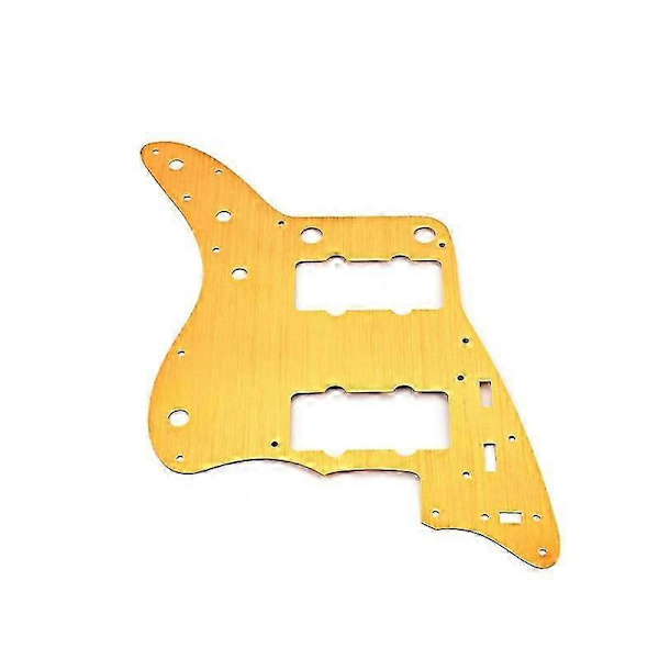 Gitarr Scratch Plate Jazzmaster Stil Aluminiumlegering Gyllene Gitarrplektrumskydd