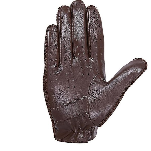 Evago Touchscreen Äkta Läderhandskar Herr Halkfria Motorcykelhandskar Getläder BROWN L