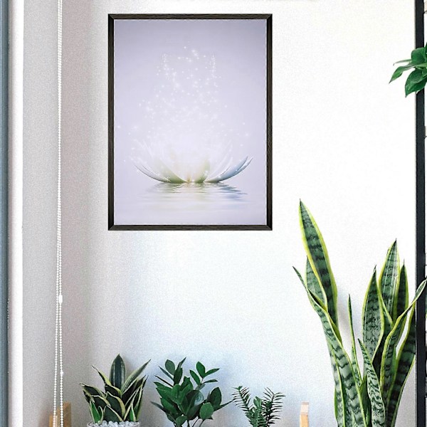 4 stk. lerret vegg Lotus Bilde Blomst Lerret Maleri Stue Soverom Baderom Dekorasjoner