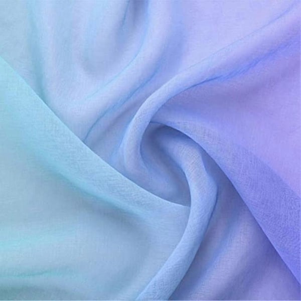 2 Paneler Skira Ombre Gardiner 132 x 213 cm Gradientgardiner Halvskira Voilegardiner Stångficka B