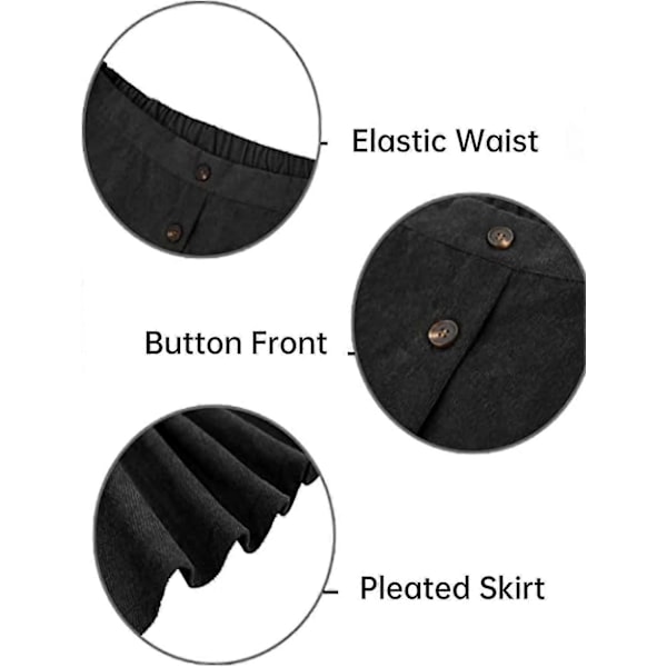 Rutiga plisserade kjolar för kvinnor US-storlek med shorts hög midja A-linje skater tennis S-2xl Style2 M