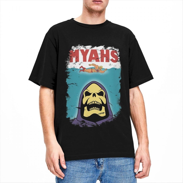 Masters Of The Universe Skeletor He-man Myahs Skjorta Tillbehör för män Kvinnor Bomull Mode T-shirts O Neck T-shirts Black 6XL