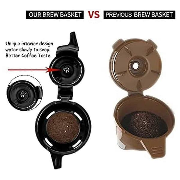 Gjenbrukbar Kaffefilterkurv Påfyllbare Kapsler Koppfilter Kompatibel Med Beach Flexbrew