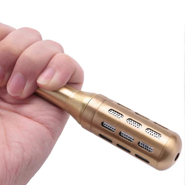 Rullset Akupunkturterapi Koppar Massage Meridian Moxibustion Rullpinne Mini-rök Gråbo B