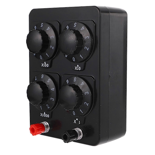 Modstandsboks Variabel Boks Fysisk Elektrisk Undervisningsinstrument 0-9999 Ohm