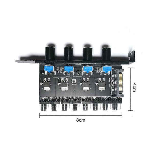 PCI Chassis Blæserhastighedsregulator Køleblæser Temperaturregulerende Guvernør til SATA Interface Hub Varmeafledning Computer Temperaturkontrol Switch