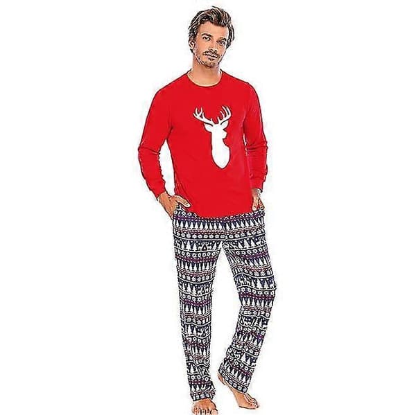 Jouluiset perhepyjamat, yhteensopivat setit, jouluiset pyjamat perheelle dad L