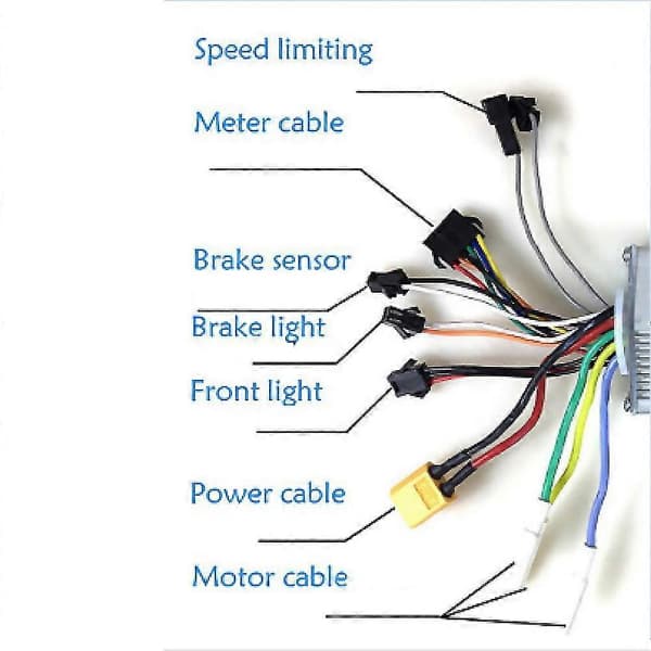 Jp Brushless Motor Controller Hastighedsregulator Med LCD Display Panel Til Elcykel Scooter, 60v