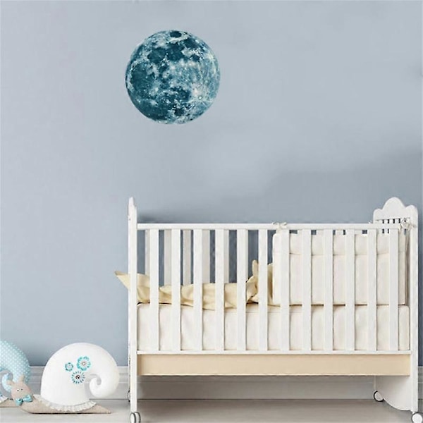 Månplanet Väggdekor Självlysande DIY Barnrum Heminredning
