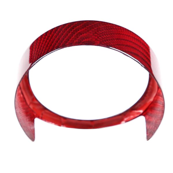 Bil Äkta Kolfiber Grill Logo Yttre Ring Skydd Passar För Giulia 2017-2020