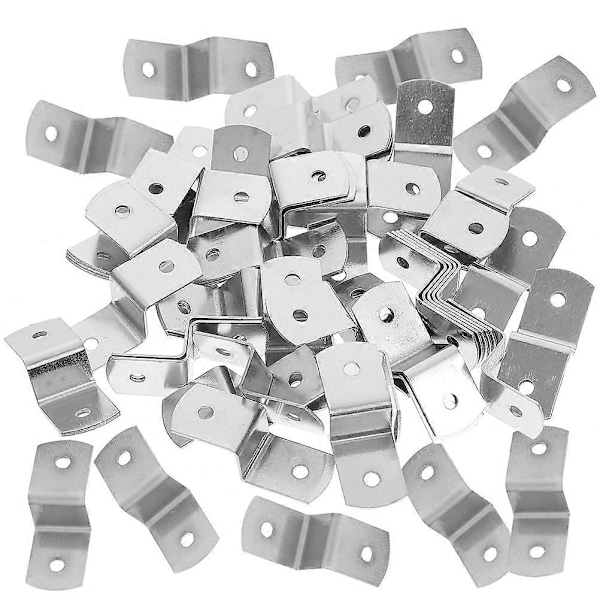 50 st Z-formade fotoramfästen Offset Canvas Clips Bordsfotograferingsfästen