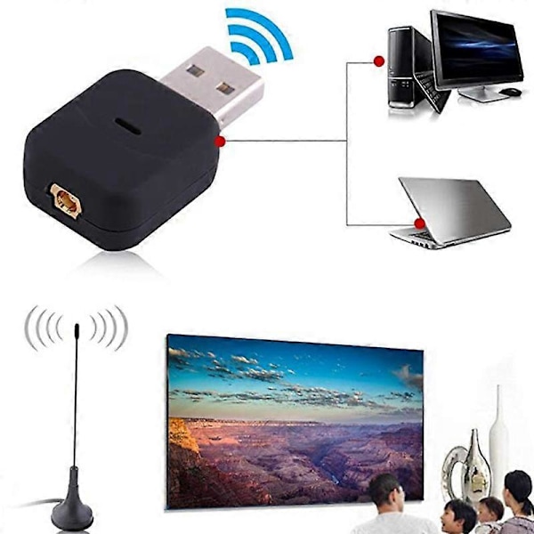 MINI USB2.0 Digital DVB-T SDR+DAB+FM Video Broadcast HDTV Tuner Mottaker Stick