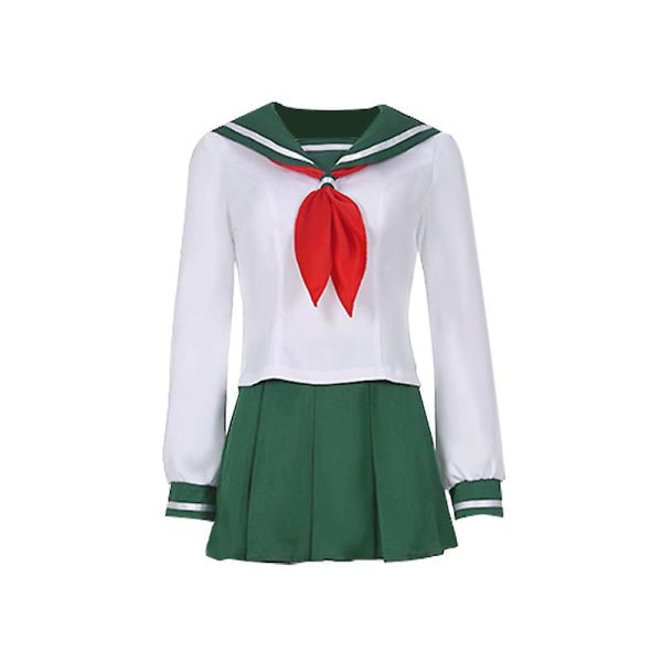 Dam Inuyasha Cosplay Kagome Higurashi Vinter Sailor Outfits Kostym L