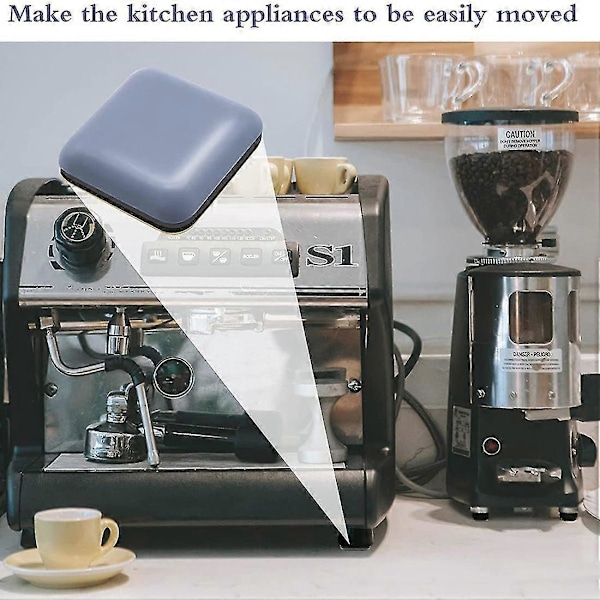 Köksmaskinsglidare, 12-pack Självhäftande DIY-glidare för de flesta kaffebryggare, mixer