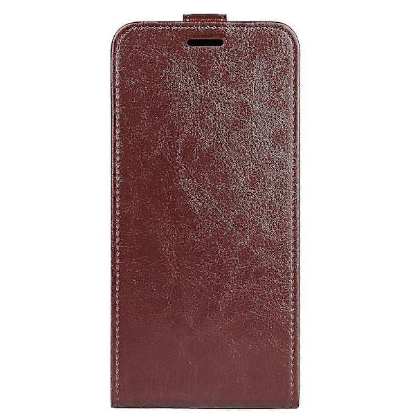 För Nokia C110 Kortfack Telefonfodral Crazy Texture Vertikalt Flip Läderfodral Brown Style D Nokia C110