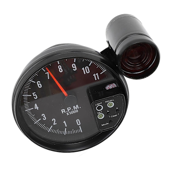 12V 5in Bilvarvräknare med LED Växlingslampa 7 Färgers Display 11 RPM för 4 6 8 Cylindriga Fordon