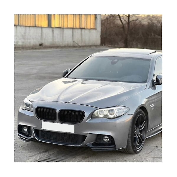 Bil Lys Sort Front Kofanger Læbe Vinkel Diffuser Splitter Spoiler Beskytter Til 5 Serie F10 F11 20 - JNNJV