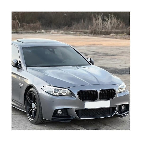 Bil Lys Sort Front Kofanger Læbe Vinkel Diffuser Splitter Spoiler Beskytter Til 5 Serie F10 F11 20 - JNNJV