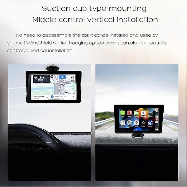 Universaali 7 tuuman autoradion multimediasoitin langaton Carplay Android kosketusnäyttö Bluetooth
