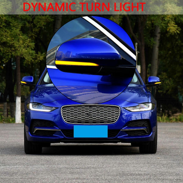 Dynamisk LED Bil Side Bakspejl Blinklys Indikator Lys til Jaguar