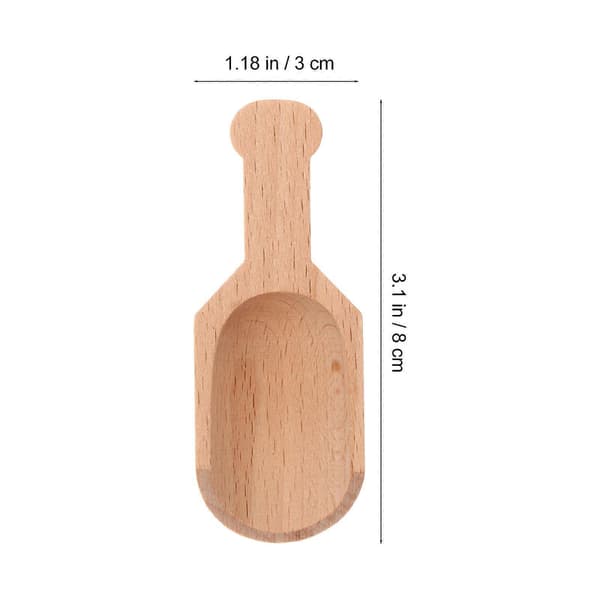 5 st Mini Träskedar Hållbara Mjölkpulverskopor Hushållsskedar
