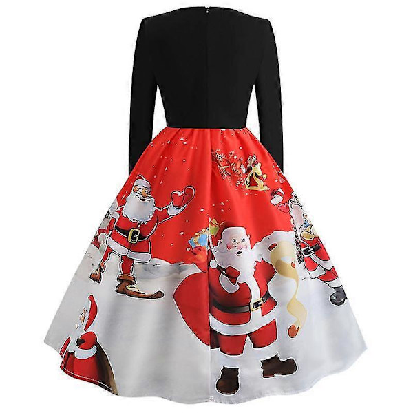 Dame Jule Retro Midi Kjole Red M