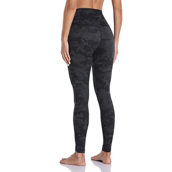 Tflycq Womens Stretch Yoga Leggings Fitness Löpgym Sport Full Längd Active Pants Gray L