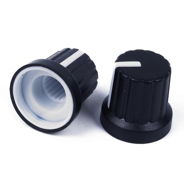 30 stk. Sort Hvid Prik Guitar Effekt Pedal Knapper Forstærker Kontrolknapper