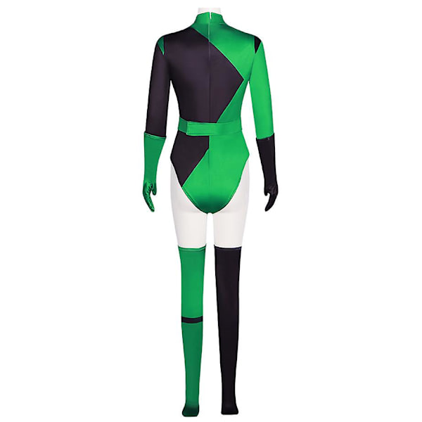 Cosdaddy Shego Cosplay Kostume Voksen Kvinder Jumpsuits Dragter Piger Halloween Karneval Fest Kostume L