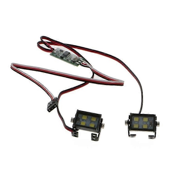 1 Par Rc Led Strålkastare Spotlights För 1/10 Rc Crawler Off-road Trx4 Axial Scx10 Rc4wd D90 Tf2