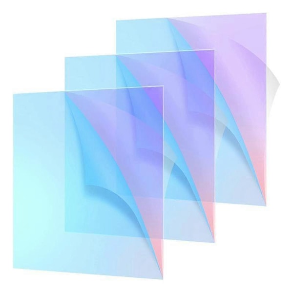 Akryl Ed Gjennomsiktig Akryl Iridescent Radiant -skjærende Akrylplate, 8 X 12 Tommer (,2.6