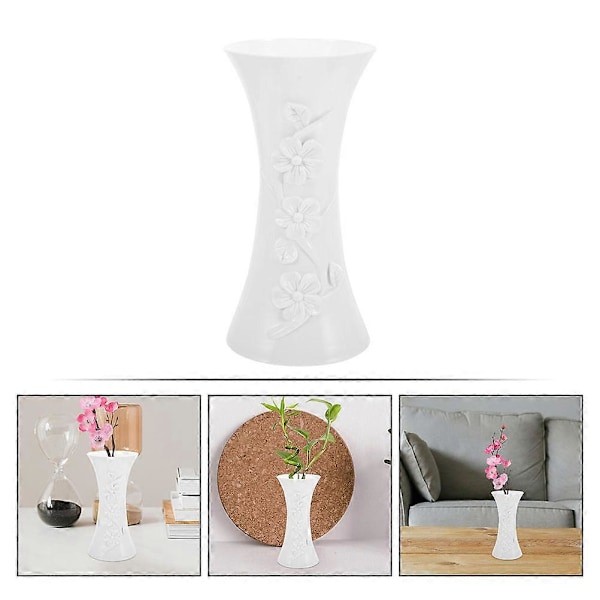2 st Vas Blomma Vas Heminredning Modern Stil Hög Vas Bord Hylla Vas Dekor för Sovrum Kök