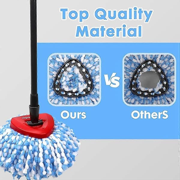4 stk. erstatning for Rinseclean S, kompatibel med Easywring Rinseclean Dual System