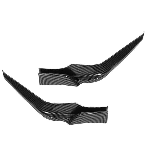 2 stk. Frontfangerleppe Spoiler Karbonmønster Frontfanger Splitter Kit for Civic 2021 til 2023