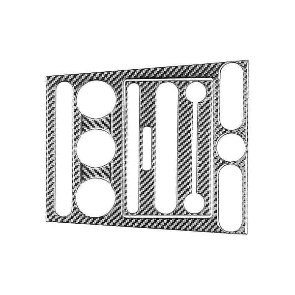 Fiber Bil Konsoll Ramme AC CD Panel Deksel Klistremerke For 2005 2006 2007 2008 2009