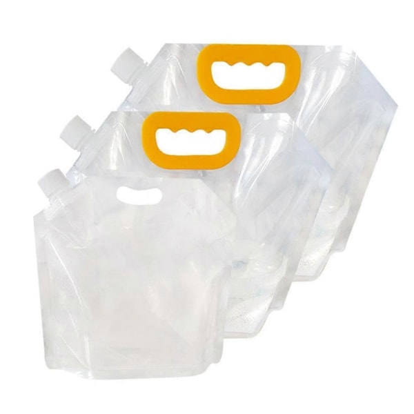 5l Dricksvatten Transparent Vattenpåse Vikbar Utomhus Sport Camping Vandring Matlagning Juice Hink