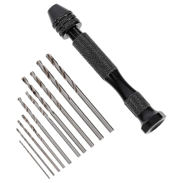 1 Sett Pinne Skrustikke Hånddrill Mikro Mini Drillbits Sett Presisjons Hånddrillbits