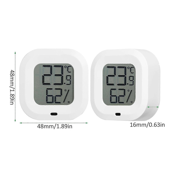 Digitalt Termometer Hygrometer Til Ios/android Smart Fugtigheds- og Temperatursensor Med Alarm Og Datalagring Til Drivhus Humidorer Kælder Kontor