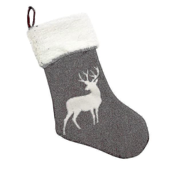 Julestrømpe med reinsdyrmotiver