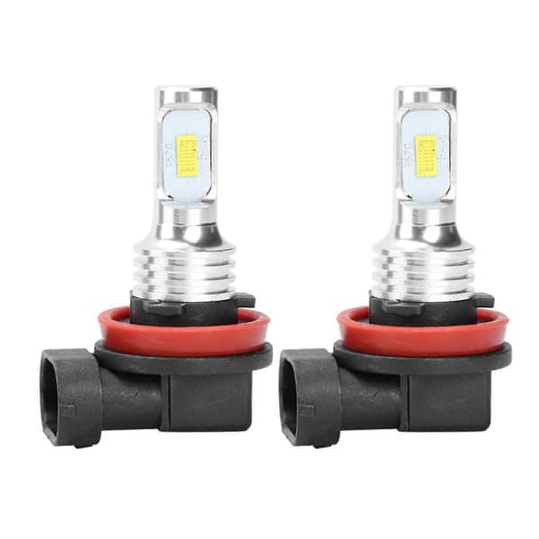 2 stk. Aluminiumskall H8 H11 80W 6500K CSP Hvit Tåkelyspære med Dekoder 12?24V Universal