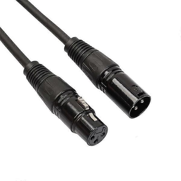 Mikrofonkabel 3 meter XLR Kabel Scene Lys Kabel Ledning 3 Pin Han Til Hun Stik Til Mikrofon