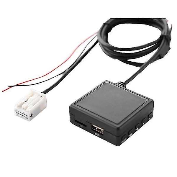 Auton Bluetooth 5.0 Aux -kaapelisovitin Tf Usb sopii 207 307 407