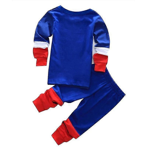 Superhjälte Pyjamas Set för Pojkar Loungewear Topp Byxor Pjs Outfit Sovkläder Captain America C 1-2 Years