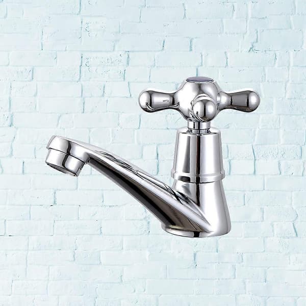 Lavabo Ett-Hulls Blandebatteri Legering Vannkran Servantkran Vask Servantkran (Rød Dråpe Modell)